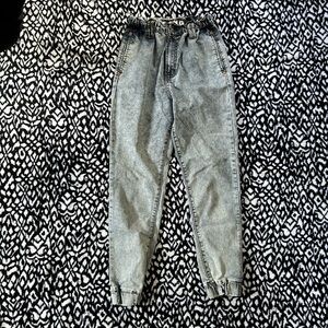 SONG acid wash pants - small